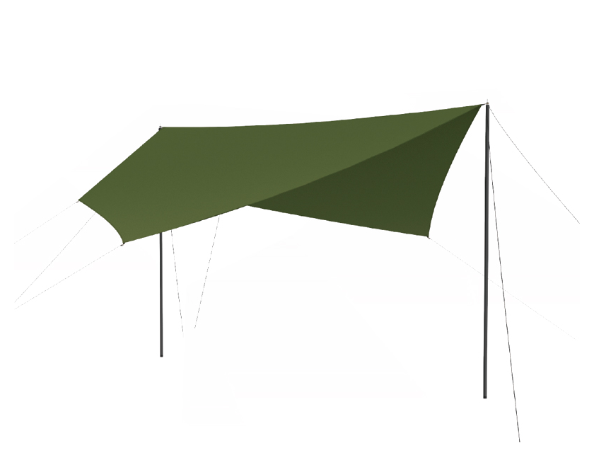 Green Cotton Canopy Tent